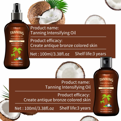 Intensifying coconut sunless tanning oil 100ml/3.38fl.oz