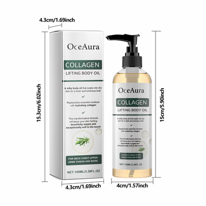 Collagen Firming Body Oil Deep Hydration Moisturising Firming Arm Belly ＆ Excess Fat Whole Body Skin Massage Essential Oil 100ml