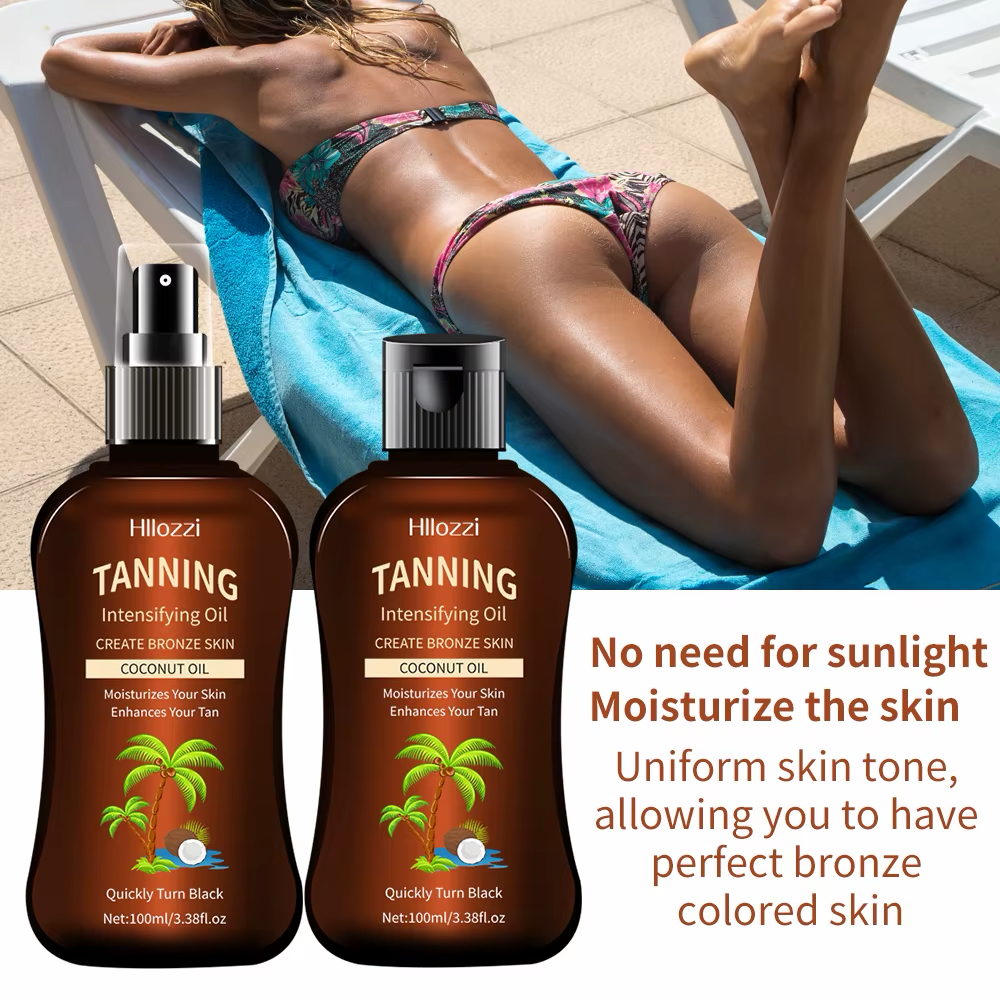 Intensifying coconut sunless tanning oil 100ml/3.38fl.oz