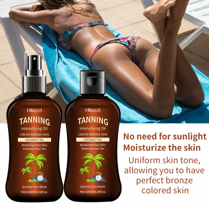 Intensifying coconut sunless tanning oil 100ml/3.38fl.oz